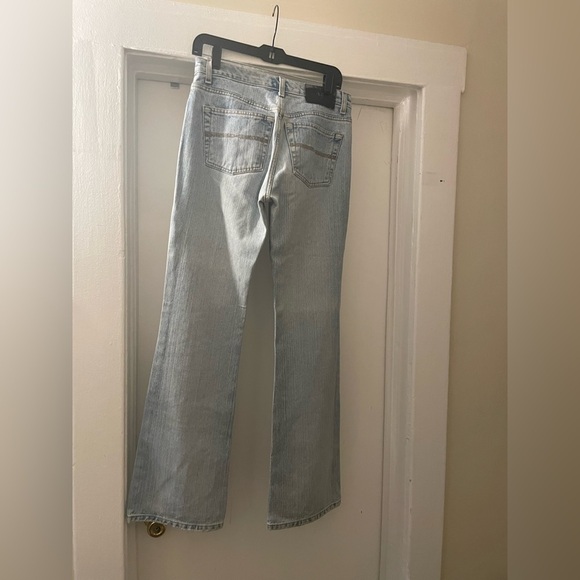 Express vintage light wash low rise flared jeans size 5/6 Long - Picture 6 of 10